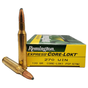 270 Win - Remington 130 Grain Core-Lokt Pointed Soft Point