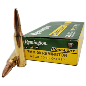 7mm-08 - Remington 140 Grain Core-Lokt PSP