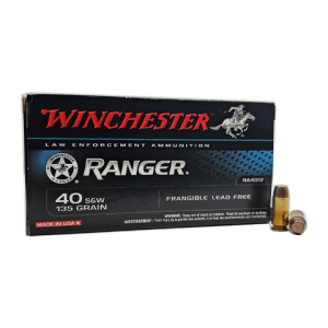 40 S&W – Winchester Ranger 135 Grain Frangible SF Lead Free – 50 Rounds