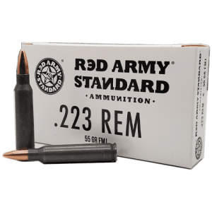 223 Rem - Red Army Standard Steel Case 55 Grain FMJ