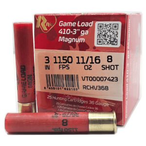 410 Gauge - Rio 3" Game Load 8 Shot Magnum - 25 Rounds