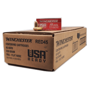 45 Auto - Winchester USA Ready 230 Grain FMJ-FP - 500 Rounds