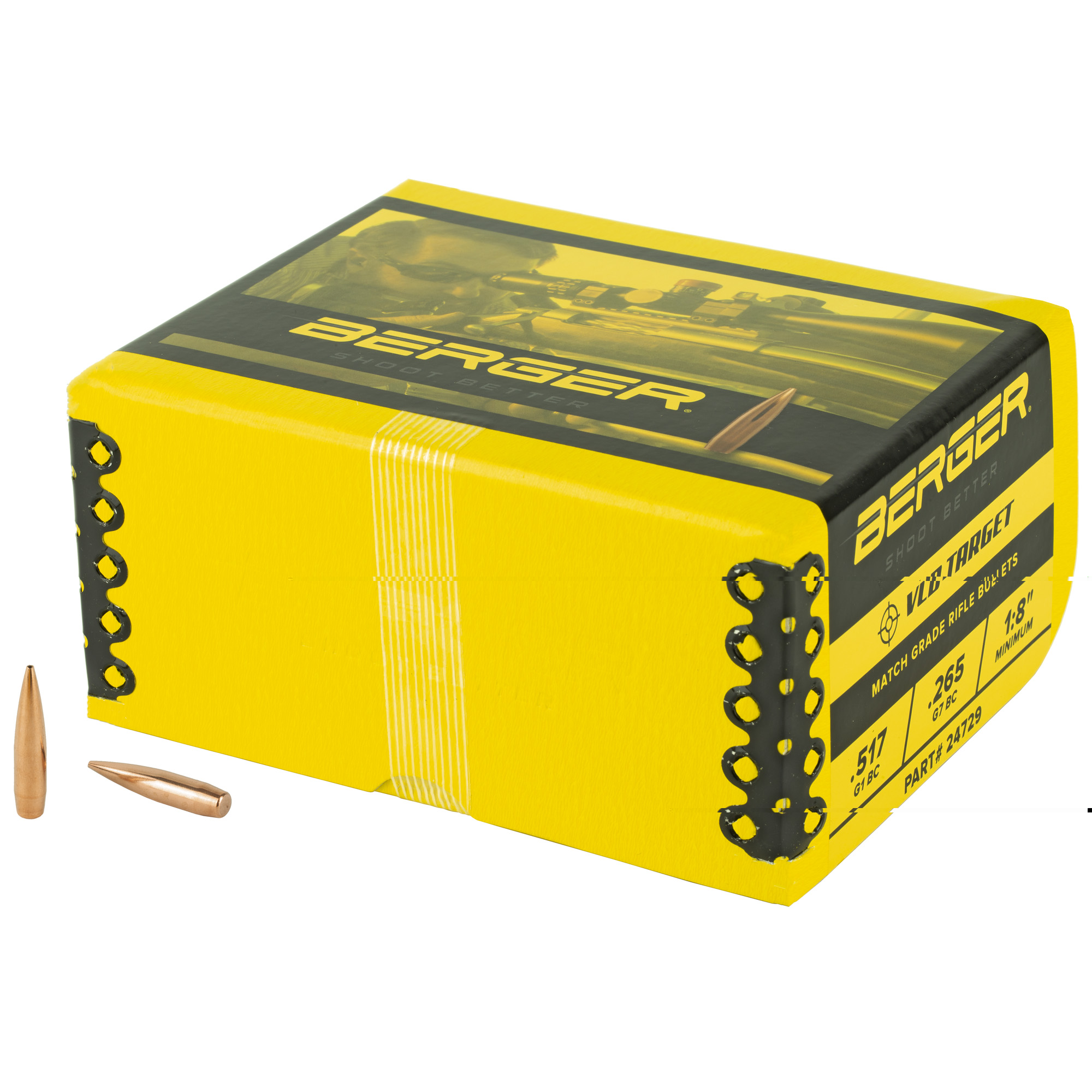 Berger VLD Target Bullets .243″ 6mm 105gr 500ct