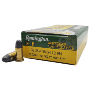 32 S&W - Remington Wheelgun 88 Grain Lead Round Nose - 50 Rounds