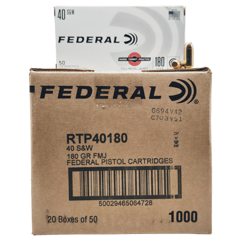 40 S&W – Federal RTP 180 Grain Full Metal Jacket – 1000 Rounds