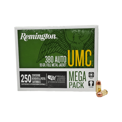 380 Auto – Remington UMC Mega Pack 95 Grain FMJ – 250 Rounds