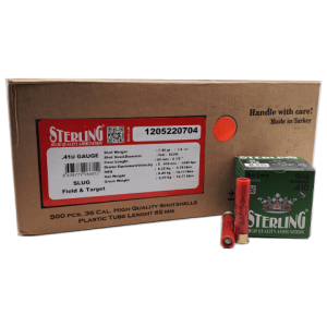 410 Gauge - Sterling 2-1/2" Field & Target 1/4 oz Slug - 500 Rounds