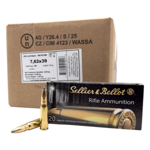 7.62×39 – Sellier & Bellot 124 Grain Soft Point – 600 Rounds