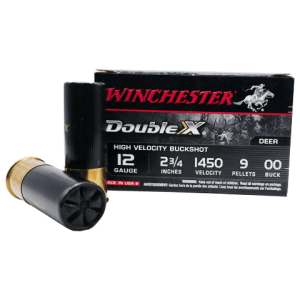12 Gauge – Winchester 2-3/4″ Double X 00 Buck 9 Pellet – 5 Rounds