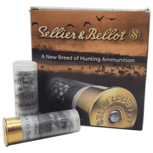12 Gauge - Sellier & Bellot 2-3/4" 9 Pellet 00 Buckshot - 25 Rounds
