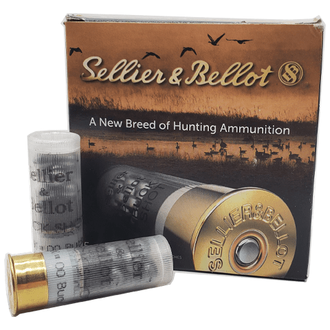 12 Gauge - Sellier & Bellot 2-3/4" 9 Pellet 00 Buckshot - 25 Rounds