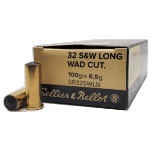 32 S&W Long - S&B Handgun 100 Grain Wad Cutter - 50 Rounds