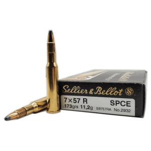 7x57 Rimmed - Sellier & Bellot 173 Grain Soft Point - 20 Rounds