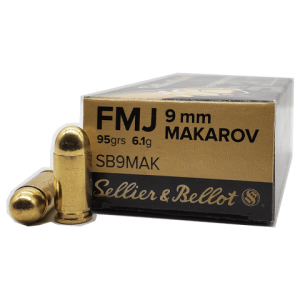9x18 Makarov - Sellier & Bellot 95 Grain FMJ - 50 Rounds