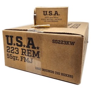 223 Rem – Win / Lake City USA 55 Grain Full Metal Jacket – 1000 Rounds