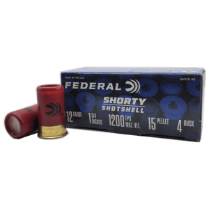 12 Gauge - Federal Shorty 1-3/4" Shotshell #4 Buckshot - 10 Rounds