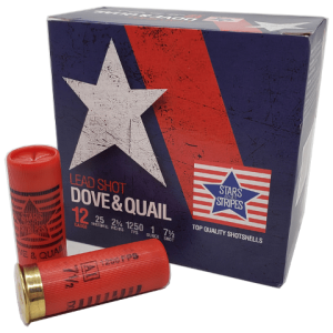 12 Gauge - Stars and Stripes 2-3/4" Dove & Quail 7.5 Shot