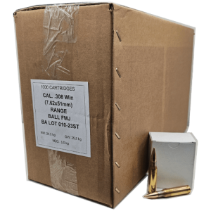 7.62 x 51 Nato FMJ cartridges box