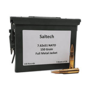 7.62x51 NATO - Saltech Range 150 Grain Full Metal Jacket - 100 Rounds