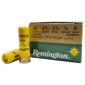 20 Gauge - Remington 2-3/4" Premier STS #8 Target Load - 25 Rounds