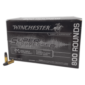 22 Long Rifle - Winchester Super Suppressed 45 Grain BCPRN - 800 Rounds