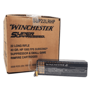 22 Long Rifle - Winchester Super Suppressed 40 gr. HP - 2000 Rounds