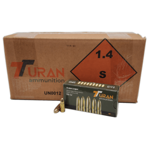 9mm - Turan 115 Grain FMJ 1000 Round Case