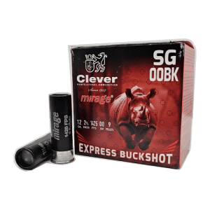 12 Gauge – Clever 2-3/4″ 00 T2 Express Buckshot – 25 Rounds