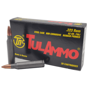 223 Rem - TulAmmo 62 Grain Full Metal Jacket Steel Case