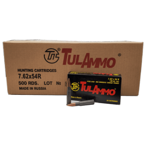 7.62x54R - TulAmmo 148 Grain FMJ Steel Case Bulk