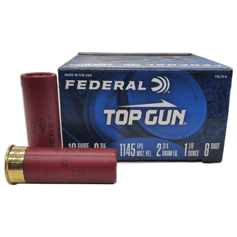 12 Gauge - Federal 2-3/4" Top Gun #8 Shot - 25 Rounds