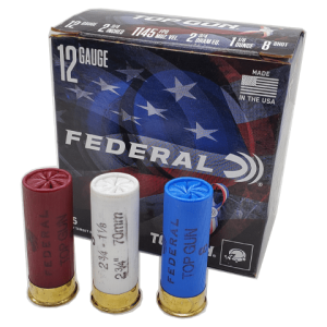 12 Gauge - Federal 2-3/4" Top Gun #8 Shot 1,145 Fps