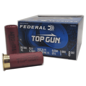 12 Gauge - Federal 2-3/4" Top Gun #8 Shot - 25 Rounds