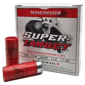 12 Gauge – Winchester 2-3/4″ Super Target 7.5 Shot – 25 Rounds
