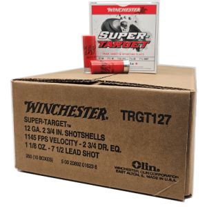 12 Gauge – Winchester 2-3/4″ Super Target 7.5 Shot – 250 Rounds