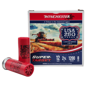 12 Gauge – Winchester 2-3/4″ Super Target 8 Shot – 25 Rounds
