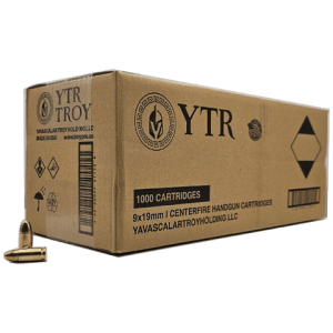 9mm – Troy 124 Grain Full Metal Jacket – 1000 Rounds
