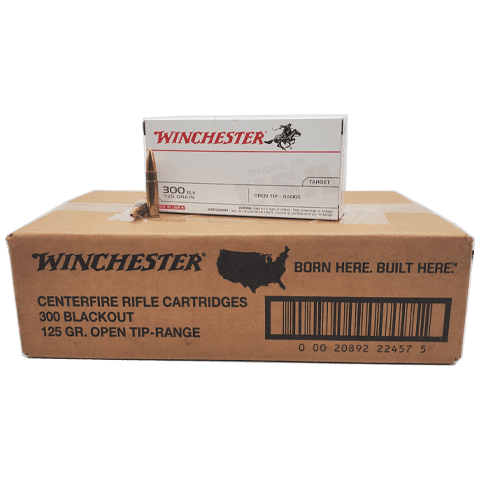 300 Blackout - Winchester 125 Grain Open Tip Range - 200 Rounds