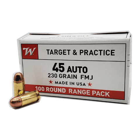 45 Auto - Winchester 230 Gr. FMJ 100 rd. Value Pack