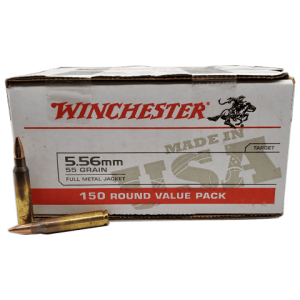 5.56 Nato - Winchester 55 Grain FMJ 150 Round Value Pack