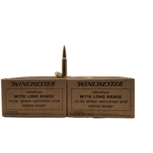 7.62×51 NATO – Winchester 175 Grain M118 Sierra MatchKing BTHP – 200 Rounds