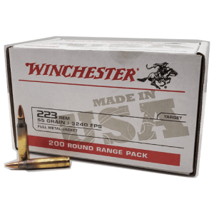 223 Rem - Winchester USA 55 Grain FMJ Value Pack - 200 Rounds