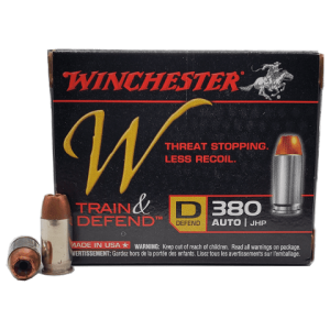 380 Auto - Winchester Train & Defend 95 Grain JHP