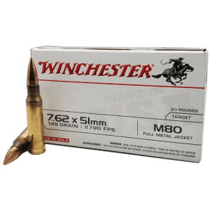 7.62x51 Nato - Winchester USA 149 Grain M80 Full Metal Jacket