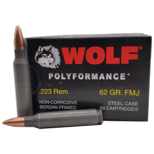 223 Rem - Wolf Polyformance 62 Gr. FMJ
