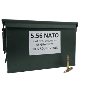 5.56 NATO – Winchester / Lake City 55 Grain Full Metal Jacket – 1000 Rounds
