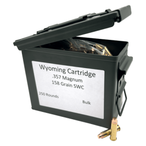 357 Magnum – Wyoming Cartridge 158 Grain Jacketed SWC – 250 Rounds