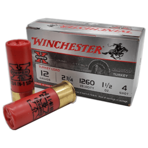 12 Gauge - Winchester Super-X 3" #4 Buck Turkey Load