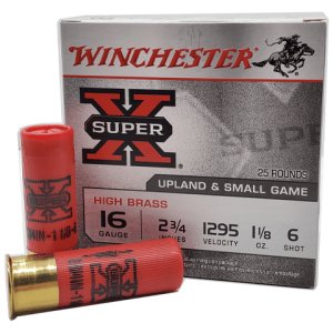 16 Gauge - Winchester Super-X 2-3/4" Lead Shot #6 - 25 Rounds