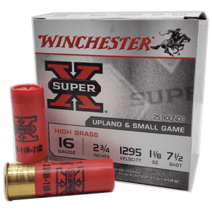 16 Gauge - Winchester Super-X 2-3/4" Lead Shot #7.5 - 25 Rounds